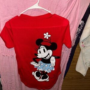 Disney Red Minnie Mouse Short Sleeve Tee